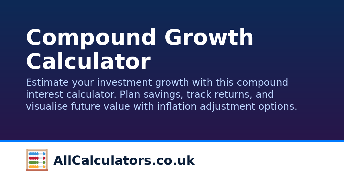 Compound Grow Compound Growth Calculator | AllCalculators.co.uk